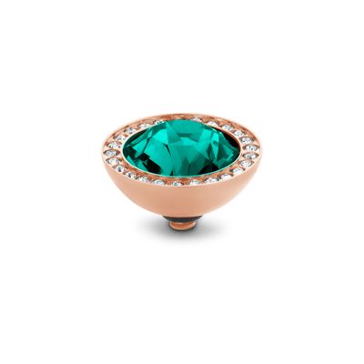 Melano Twisted Brilliant CZ Steentje Blue Zircon Rosé