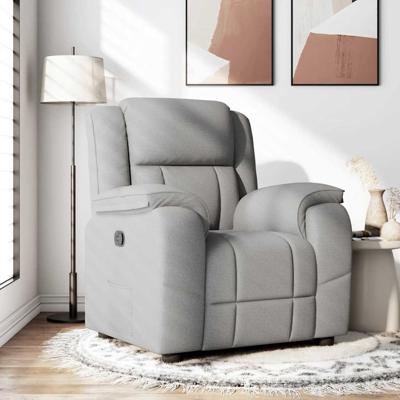 Fauteuil verstelbaar stof wolk grijs