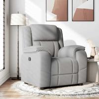 Fauteuil verstelbaar stof wolk grijs