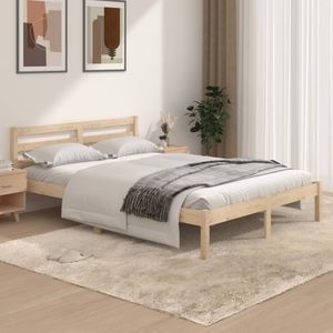 Bedframe massief grenenhout 135x190 cm 4FT6 Double