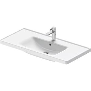 Duravit D-Neo wastafel 100.5x48x17cm 1 kraangat rechthoek Keramiek Wit 2367100000