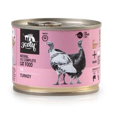 3COTY 34. Turkey Senior - nat kattenvoer - 180g