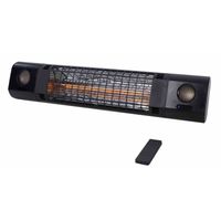 Sunred Wandverwarmer Sun and Sound 2000 W Rose Gold zwart