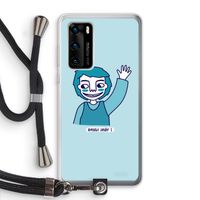 Zwaai: Huawei P40 Transparant Hoesje met koord