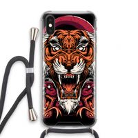 Tiger and Rattlesnakes: iPhone XS Transparant Hoesje met koord