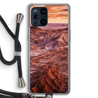 Mars: Oppo Find X3 Transparant Hoesje met koord