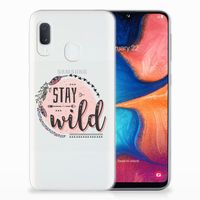 Samsung Galaxy A20e Telefoonhoesje met Naam Boho Stay Wild - thumbnail