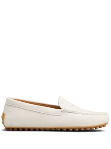 Tod's mocassins en cuir à entaille penny - Blanc