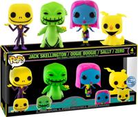 Disney Nightmare Before Christmas Funko Pop Vinyl: Jack Skellington / Oogie Boogie / Sally / Zero 4-Pack