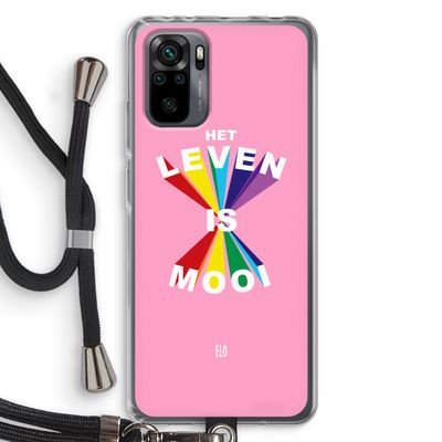 Het Leven Is Mooi: Xiaomi Redmi Note 10 Pro Transparant Hoesje met koord