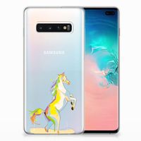 Samsung Galaxy S10 Plus Telefoonhoesje met Naam Horse Color - thumbnail
