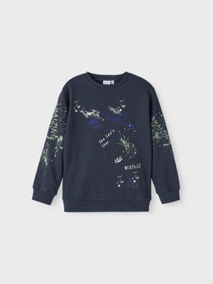 Name it winter sweater jongens - blauw - NkmPbambo