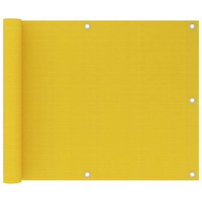 VidaXL Balkonscherm 75x600 cm hdpe geel