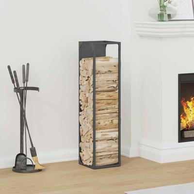 Brandhoutrek 25x25x100 cm koudgewalst staal antracietkleurig