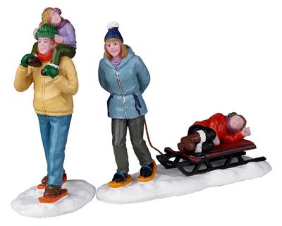 Long Day Snowshoeing Set Of 2 Kerst - Lemax