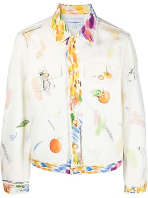 Casablanca veste à imprimé fruits
