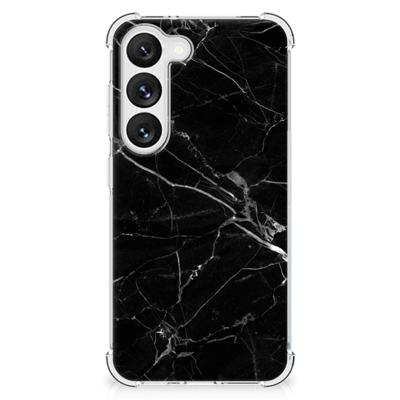 Samsung Galaxy S23 Anti-Shock Hoesje Marmer Zwart - Origineel Cadeau Vader Samsung Galaxy S23 Anti-Shock Hoesje Marmer Zwart - Origineel Cadeau Vader
