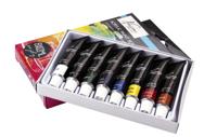 Acrylverf nassau art set met 8 kleuren | 12 stuks