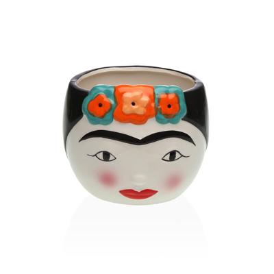 Vaas Versa Keramisch Escandinavo/Nórdico 14 x 12 x 14 cm Frida Kahlo