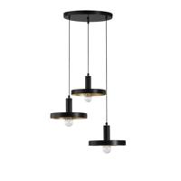 Lyora Design hanglampGarni 3-lichts zwart - 9417051