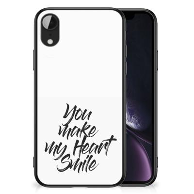 Apple iPhone XR | Telefoon Hoesje | met tekst Heart Smile