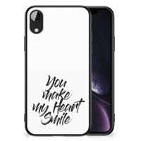 Apple iPhone XR | Telefoon Hoesje | met tekst Heart Smile