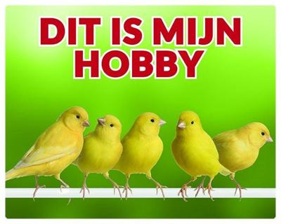 Kanarie Waakbord - Dit is mijn hobby Groep