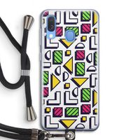 8-bit N°4: Samsung Galaxy A40 Transparant Hoesje met koord