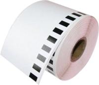 Huismerk Label Tape voor Brother DK-22223 | 50 mm x 30,48 m | Zwart op Wit - 1 stuk