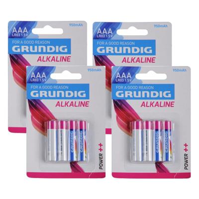 Grundig alkaline batterijen AAA - 16x stuks - LR03 batterijen