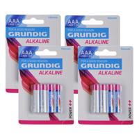 Grundig alkaline batterijen AAA - 16x stuks - LR03 batterijen