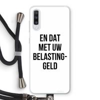 Belastinggeld: Samsung Galaxy A70 Transparant Hoesje met koord