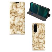 Sony Xperia 5 III | Standcase | Marmer Goud