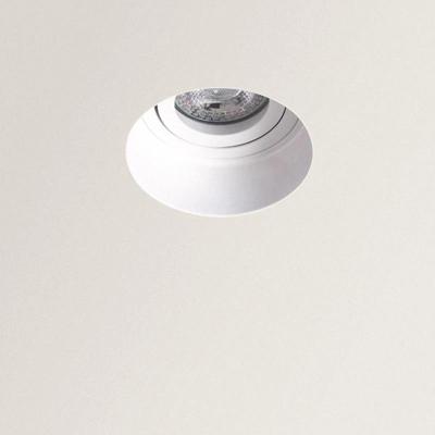 Inbouwspot Wit rond Stucbaar gu10 Gips