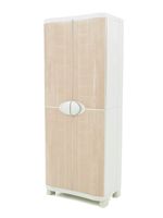 Kunststof opbergkast beuken 70x184cm met 4 inlegplanken Kunststof opbergkast beuken 70x184cm met 4 inlegplanken
