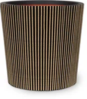 Capi nature groove nl conisch vaas 45x41 cm zwart goud