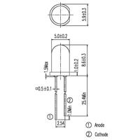 Everlight Opto IR 333 IR-emitter 940 nm 20 ° 5 mm Radiaal bedraad