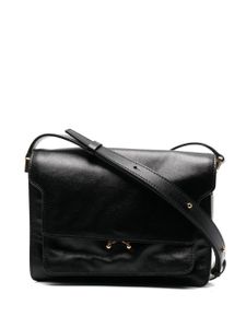 Marni sac à bandoulière Trunk en cuir - Noir