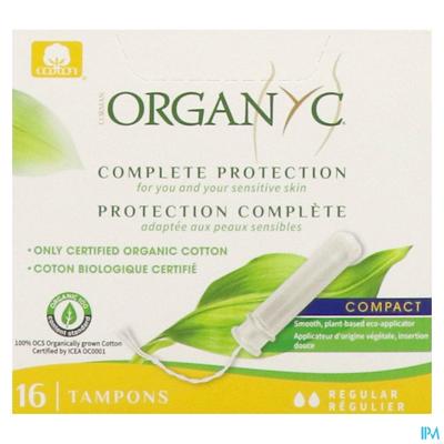 Organyc Tampon Compact Regular Bio Katoen 16