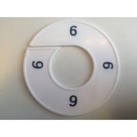 Maatring 9cm wit/zwart 6