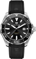 Horlogeband Tag Heuer WAY101A / FT6141 Rubber Zwart 21.5mm - thumbnail