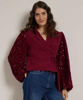 overslag blazer glittermouw