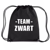 Team zwart rugtas voor sportdag   - - thumbnail