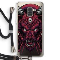 Hell Hound and Serpents: Samsung Galaxy A8 (2018) Transparant Hoesje met koord