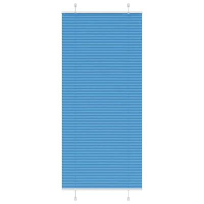 Pliss rolgordijn 90x200 cm stofbreedte 89,4 cm polyester blauw