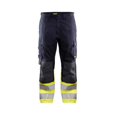 Blåkläder Multinorm werkbroek Inherent 14881512 | Marine/High-Vis Geel | Maat 64 - 7330509622278