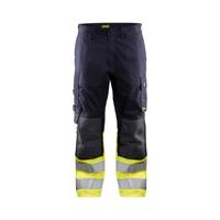 Blåkläder Multinorm werkbroek Inherent 14881512 | Marine/High-Vis Geel | Maat 44 - 7330509622179
