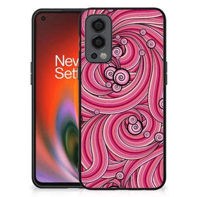 OnePlus Nord 2 Leuk Telefoonhoesje Swirl Pink