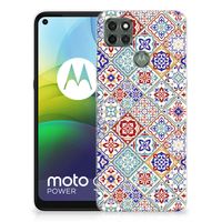 Motorola Moto G9 Power TPU Siliconen Hoesje Tiles Color