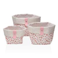 Mandenset Versa Amore Textiel 14 x 14 x 14 cm